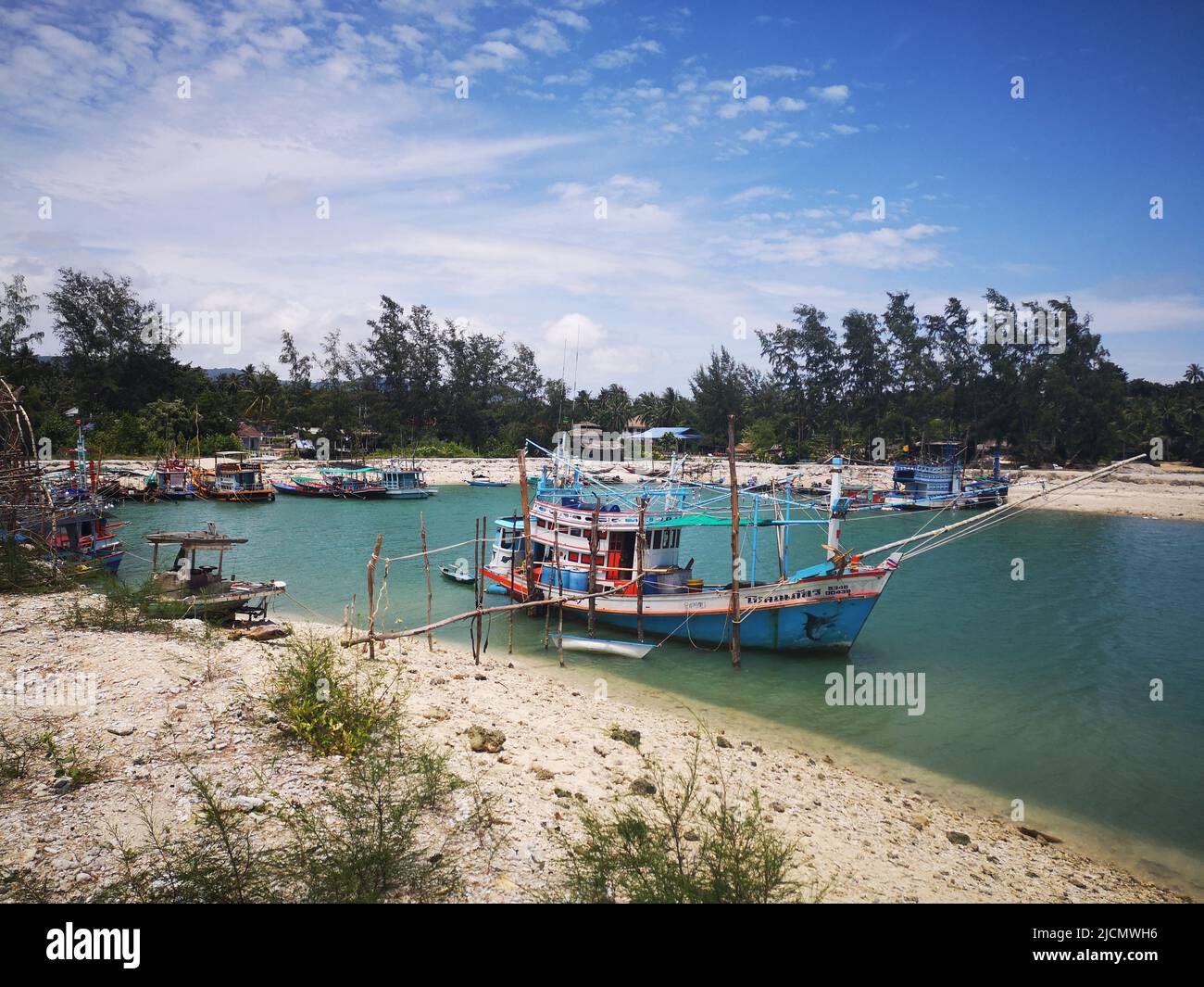 Fischerboot, Koh Phanghan, Thailand Stock Photo