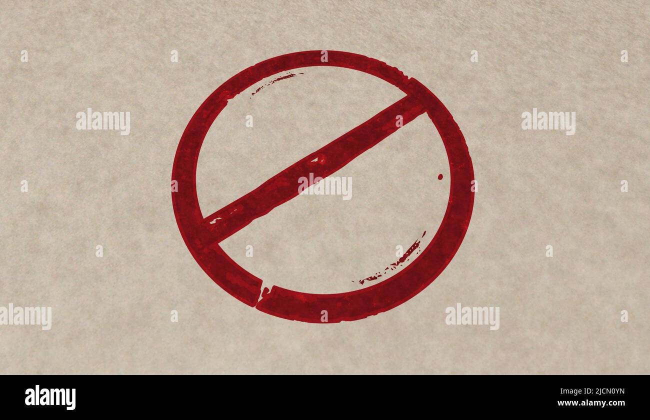 Banned stamp icons in few color versions. Ban, restricted and