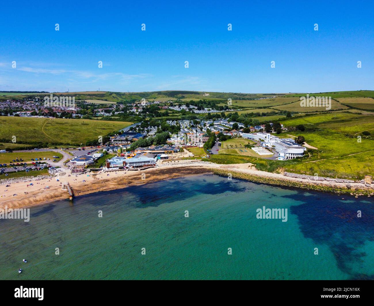 Bowleaze Cove, Weymouth, Dorset, UK. 14th June 2022. UK Weather. View