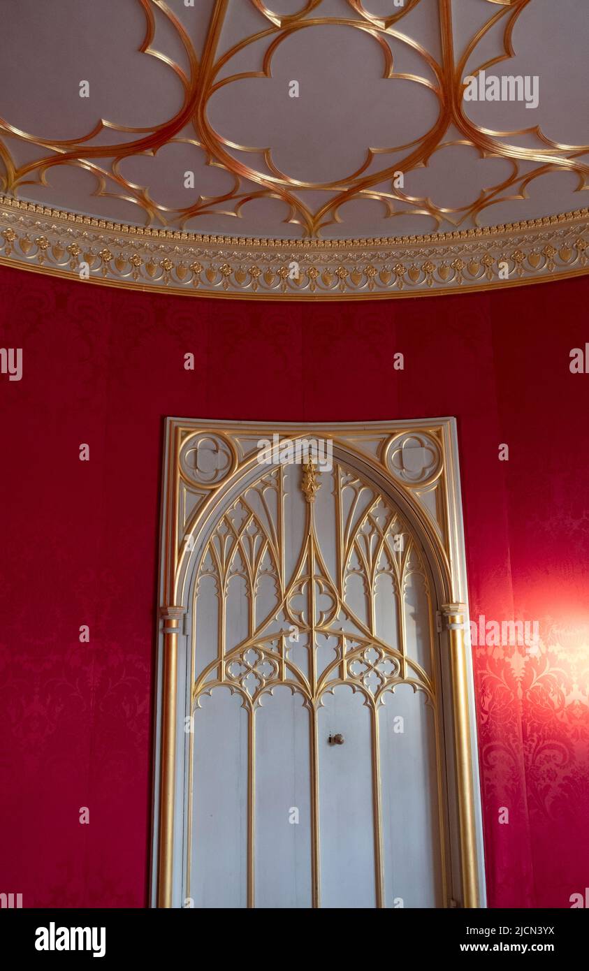 Amazing Strawberry hill Gothic style house,London,UK Stock Photo Alamy