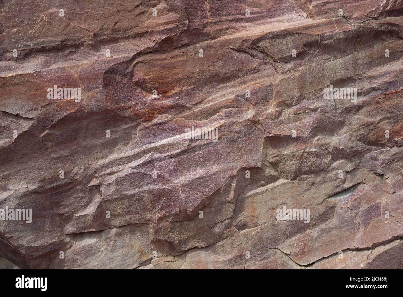 Mineral stone raspberry quartzite close-up in section Stock Photo