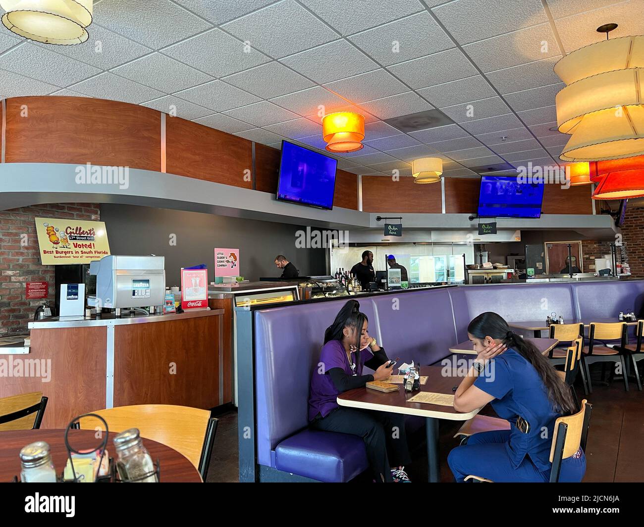 Ft. Lauderdale, FL USA June 6, 2022 The interior of the Gilberts