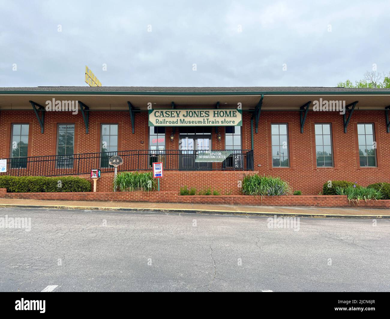 Jackson, TN USA May 3, 2022The exterior of Casey Jones Home Railroad