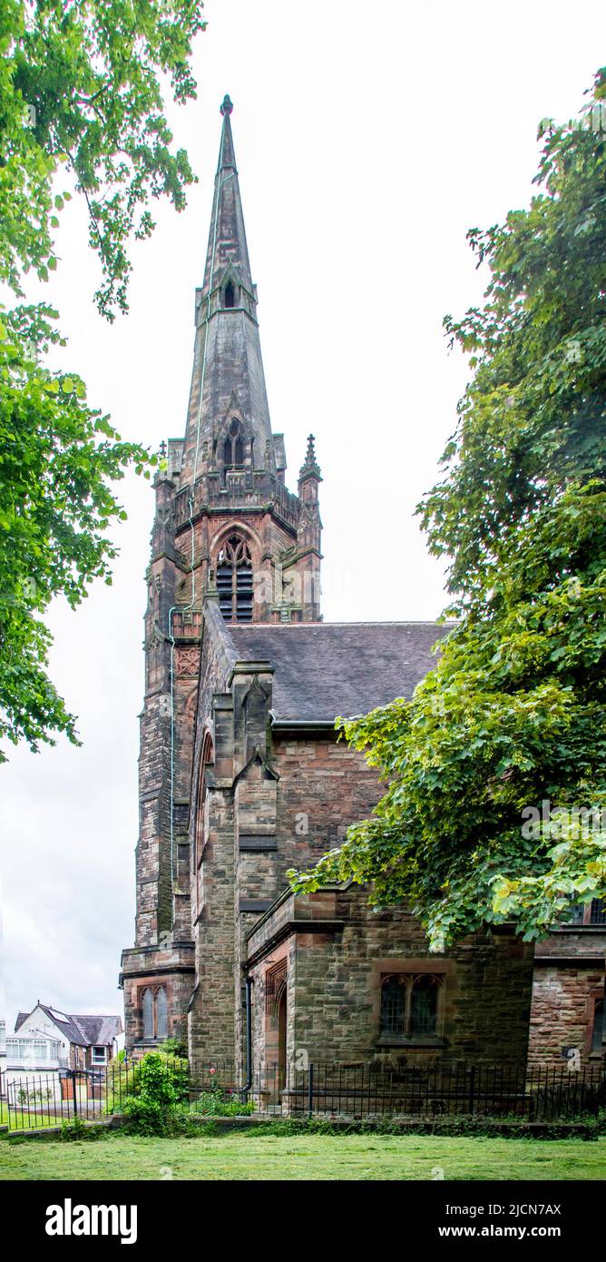 St Paul church NewcastleunderLyme Staffordshire Stock Photo Alamy