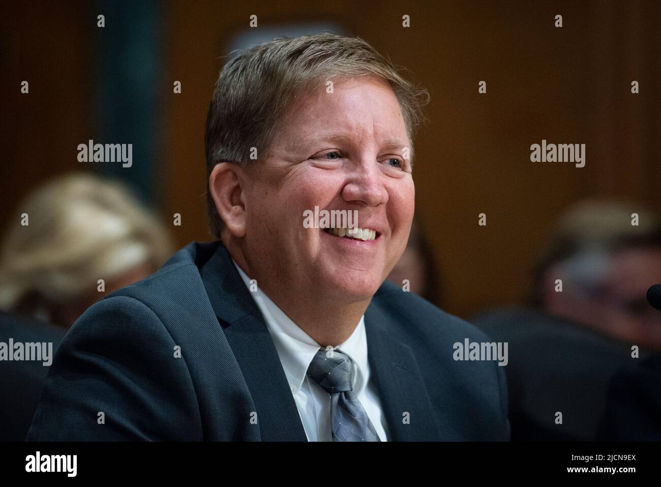 Washington, United States Of America. 14th June, 2022. Craig Johnson, Executive Director, Streamlined Sales Tax Governing Board, appears before a Senate Committee on Finance hearing to examine the impact of South Dakota v. Wayfair on small businesses and remote sales in the Dirksen Senate Office Building in Washington, DC, Tuesday, June 14, 2022. Credit: Rod Lamkey/CNP/Sipa USA Credit: Sipa USA/Alamy Live News Stock Photo