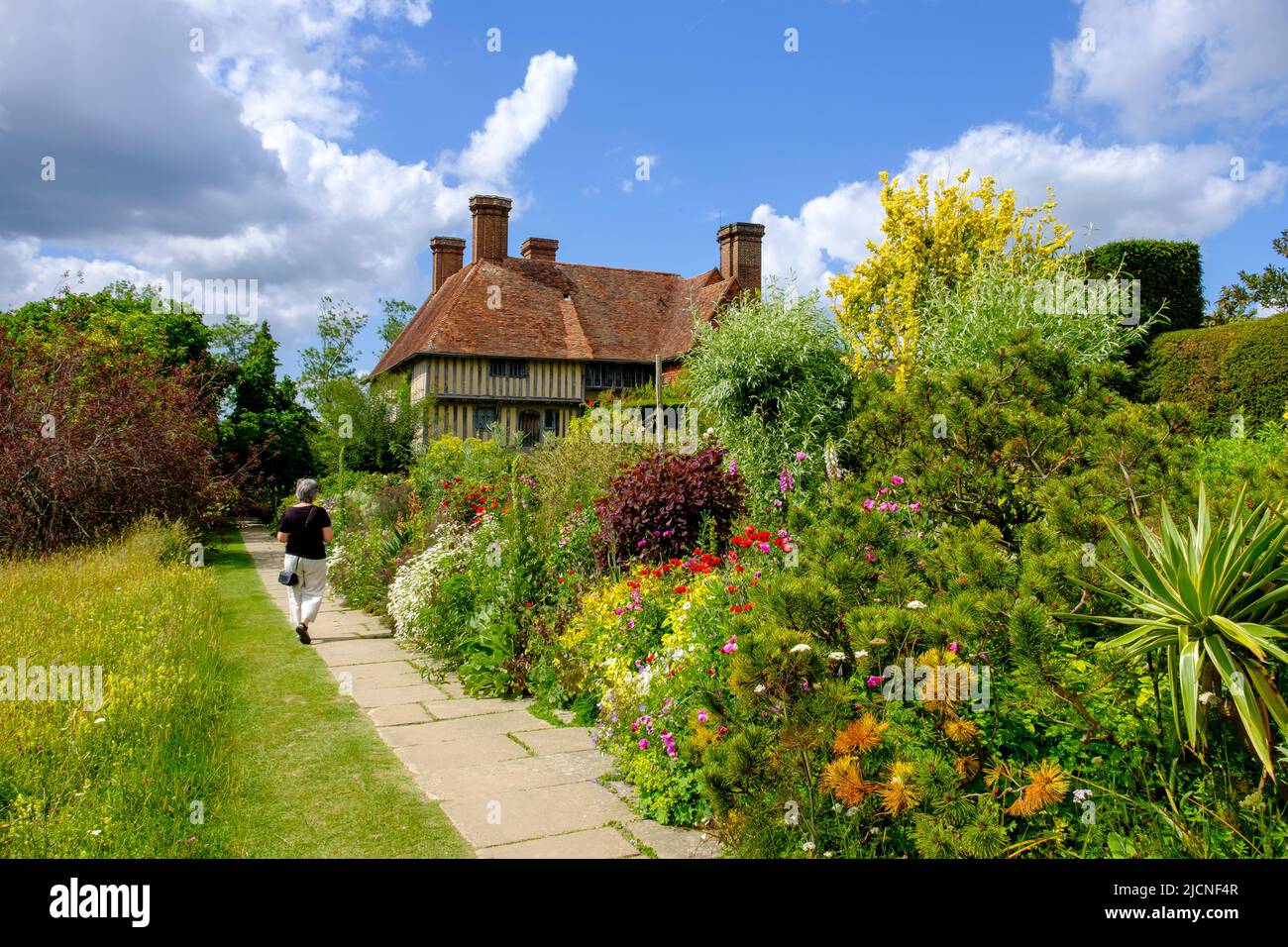 Great Dixter house and garden, East Sussex, UK Stock Photo