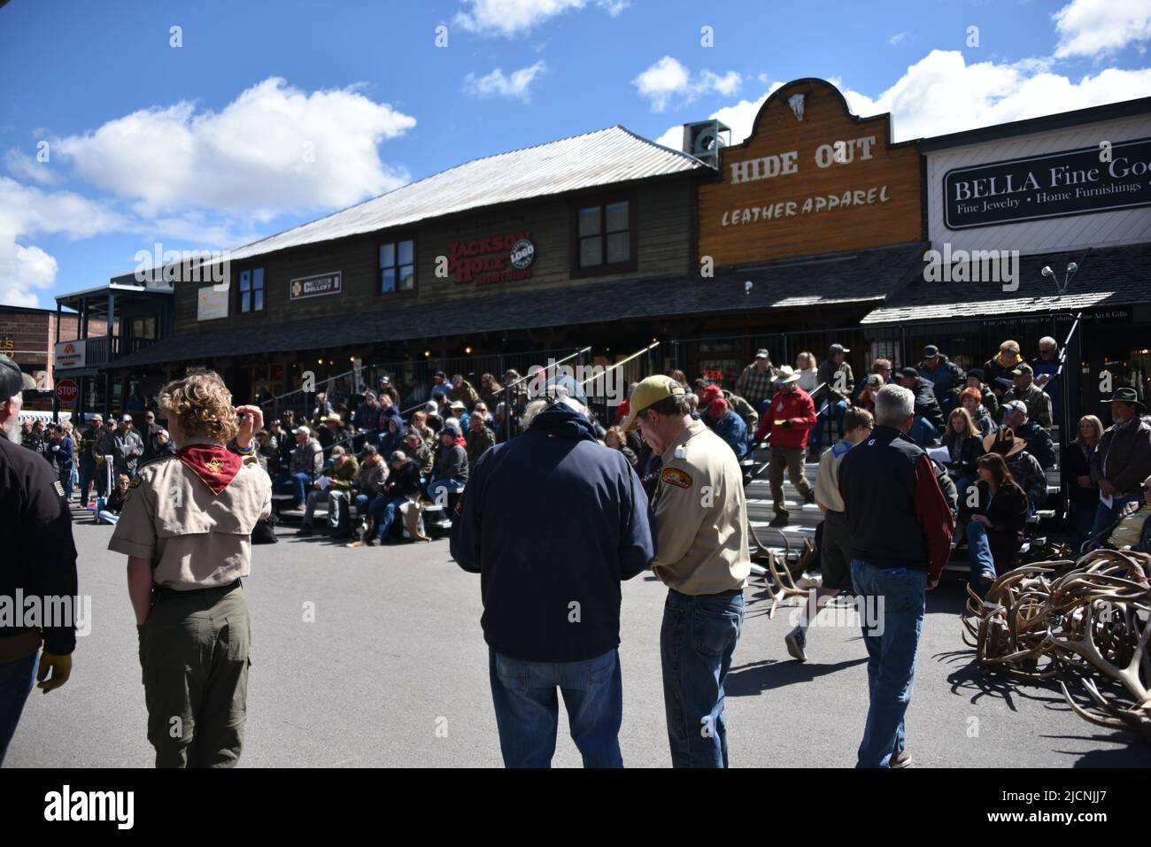 Jackson, WY. USA. 5/21/2022. Boy Scouts of America annual elk and moose