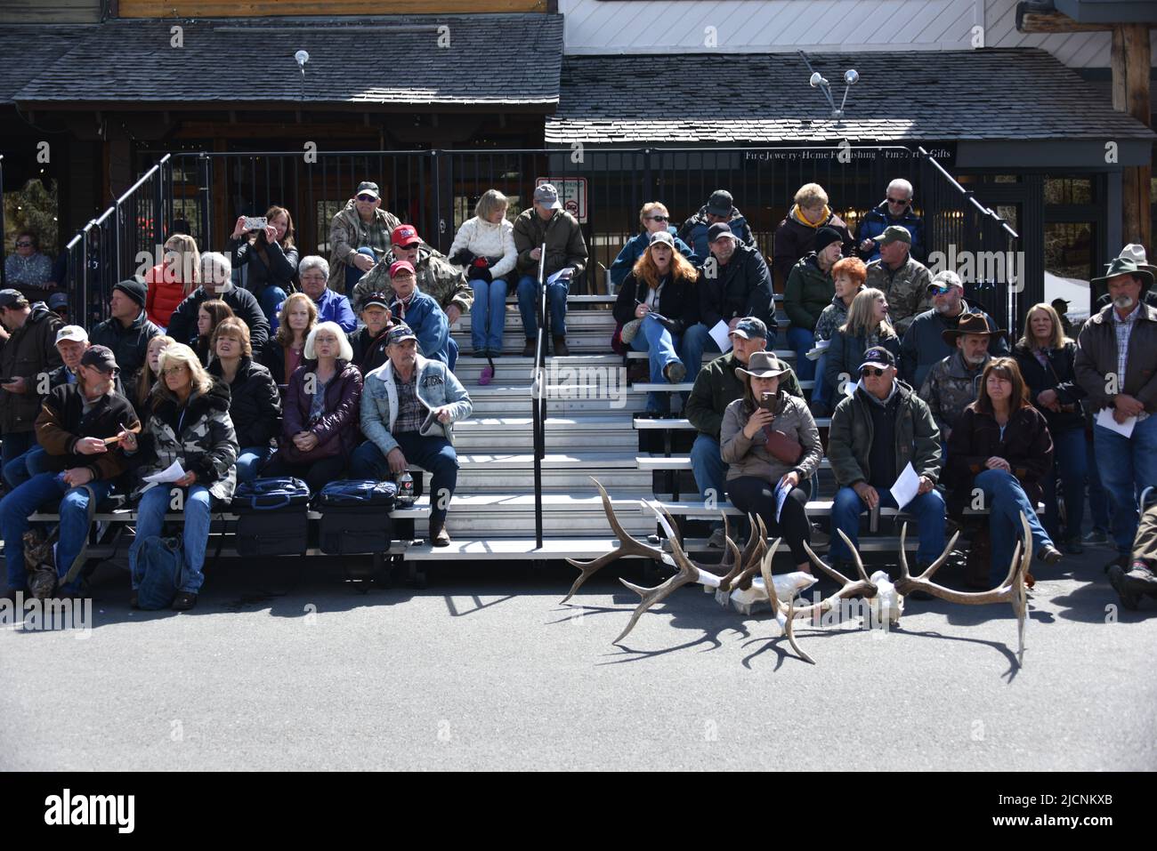 Jackson, WY. USA. 5/21/2022. Boy Scouts of America annual elk and moose