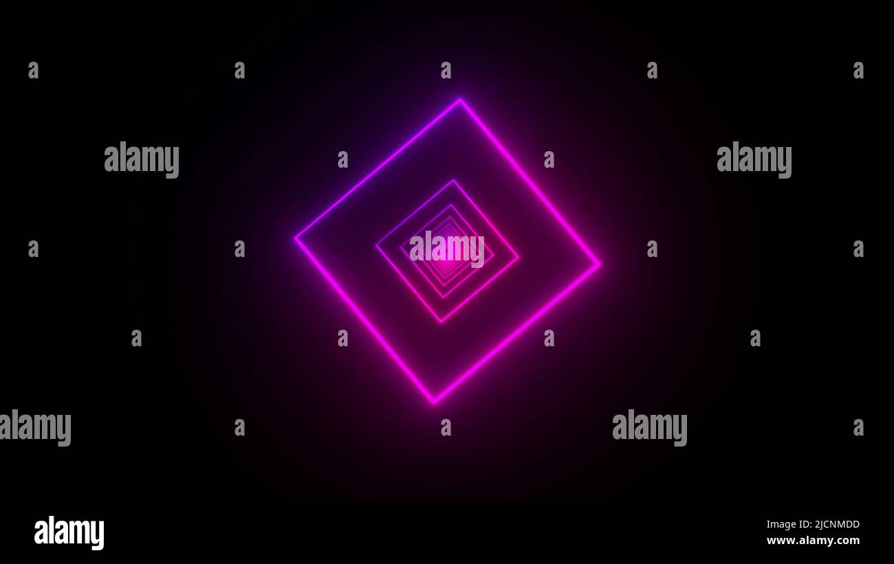 Rectangular Shape Tunnel Neon pink rectangular tunnel motion hi-res stock photography and images ...
