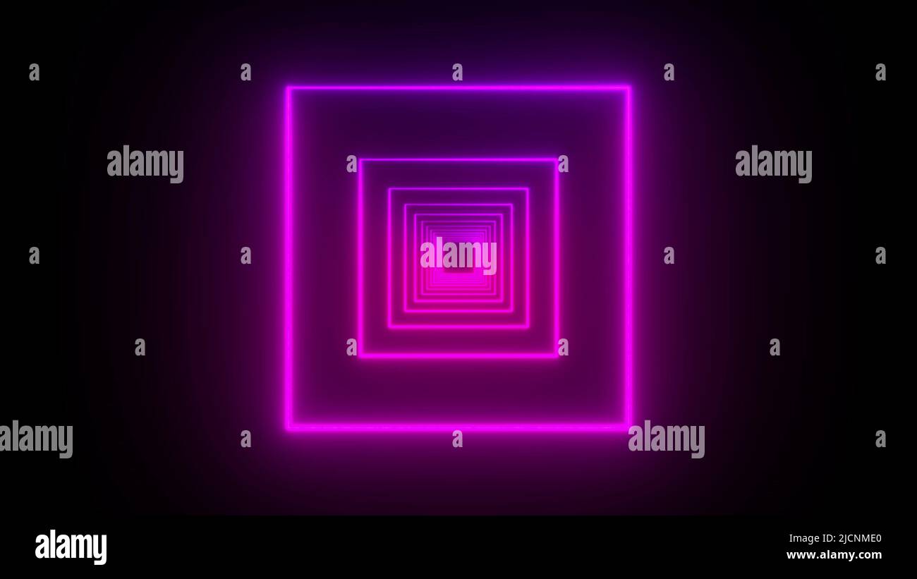 Rectangular Shape Tunnel Neon pink rectangular tunnel motion hi-res stock photography and images ...