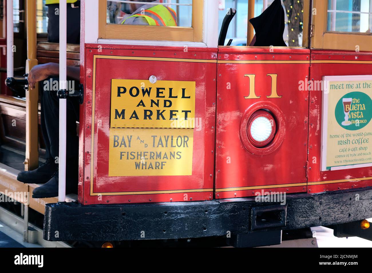 San Francisco, California cable car; the PowellMason line on Taylor