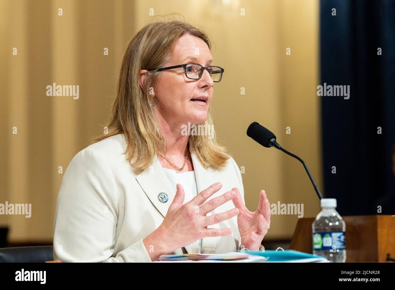 Washington, United States. 14th June, 2022. Deanne Criswell, Administrator, Federal Emergency Management Agency, speaks at a hearing of the House Committee on Homeland Security Committee's Subcommittee on Emergency Preparedness, Response, and Recovery. Credit: SOPA Images Limited/Alamy Live News Stock Photo