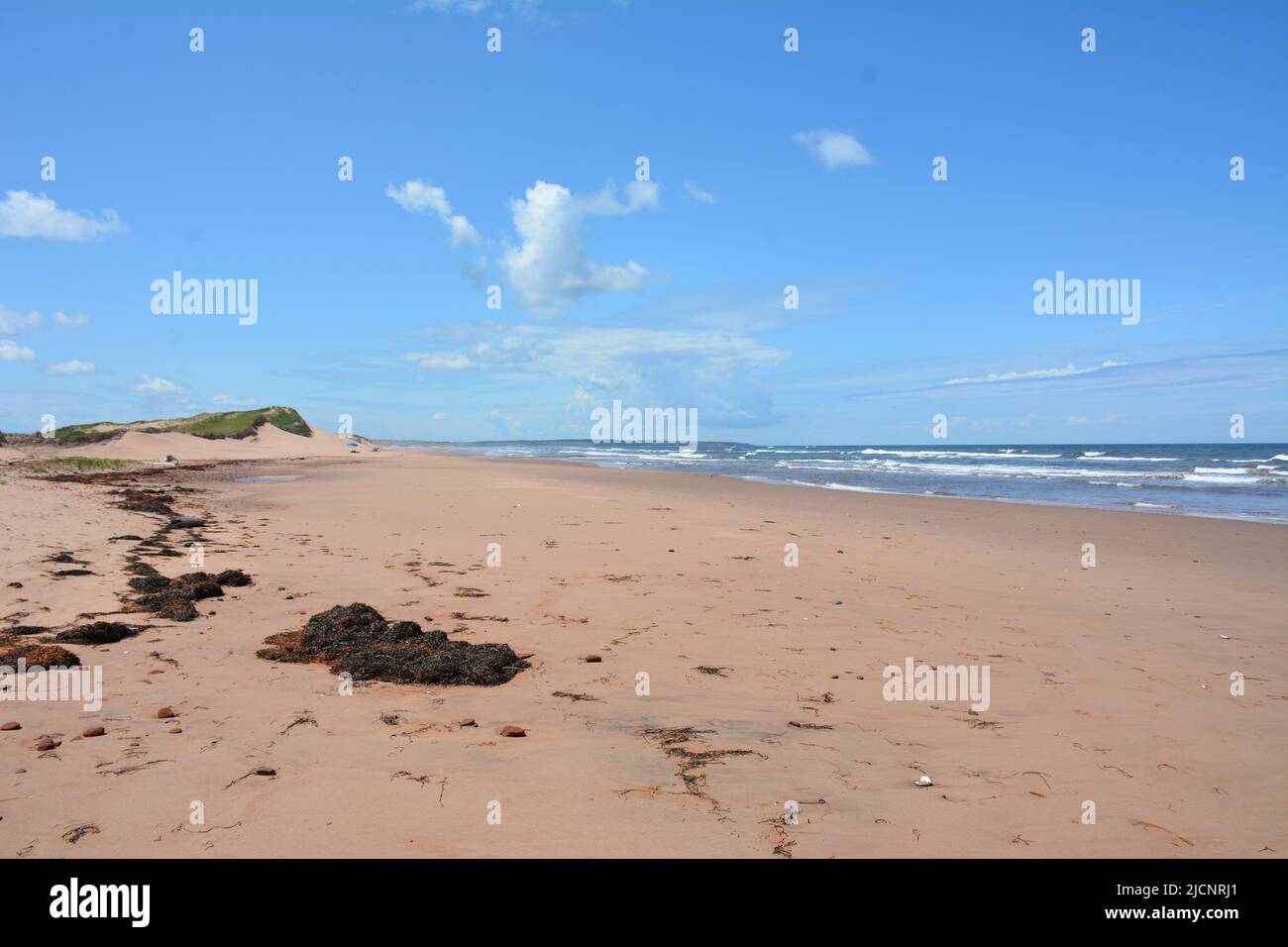 Atlantic storm with waves and grey water Stock Photo