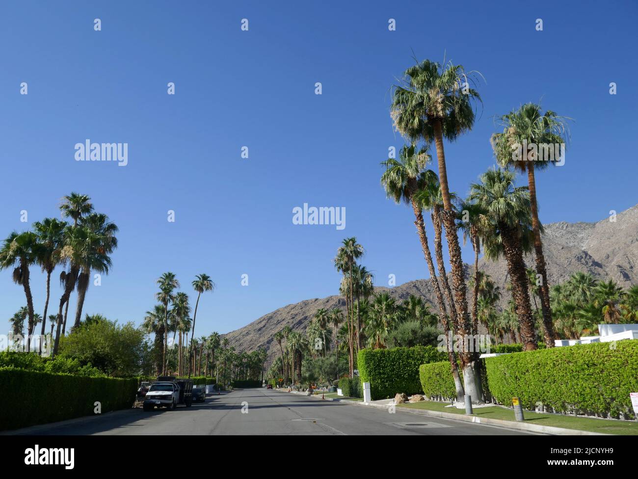 Palm Springs, California, USA 11th June 2022 A general view of atmosphere of Elvis Manager Colonel Tom Parker's Former Home/house at 1166 N. Vista Vespero on June 11, 2022 in Palm Springs, California, USA. Photo by Barry King/Alamy Stock Photo Stock Photo