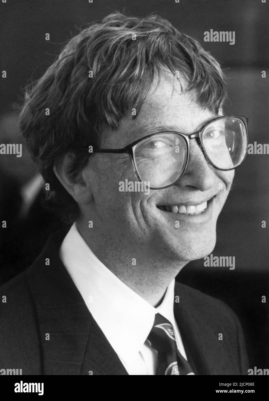 Young Bill Gates, software developer, president and CEO of Microsoft. (USA) Stock Photo