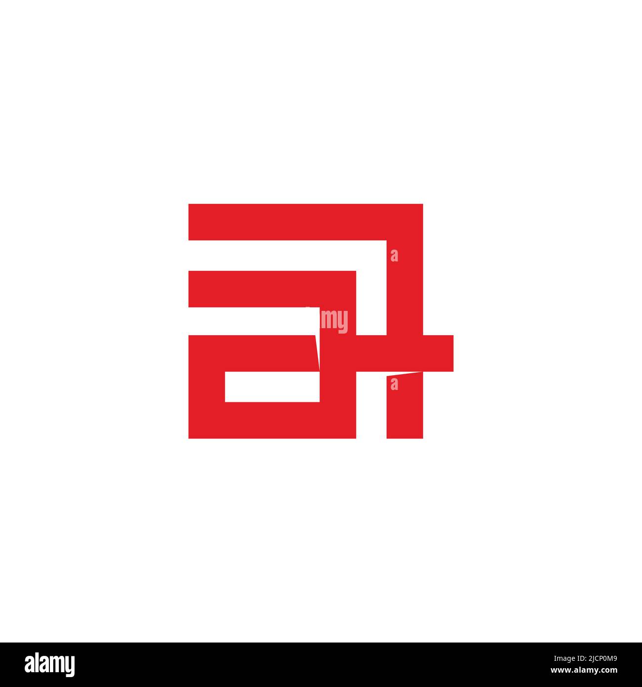 letter a arrow square geometric line logo vector Stock Vector