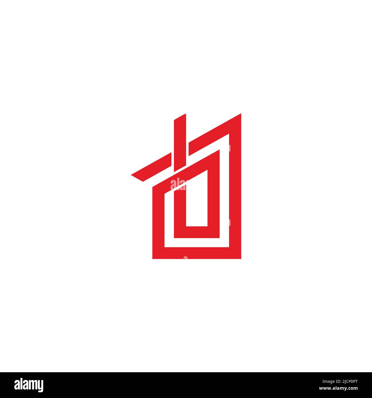 letter ab arrow polygonal linear logo vector Stock Vector