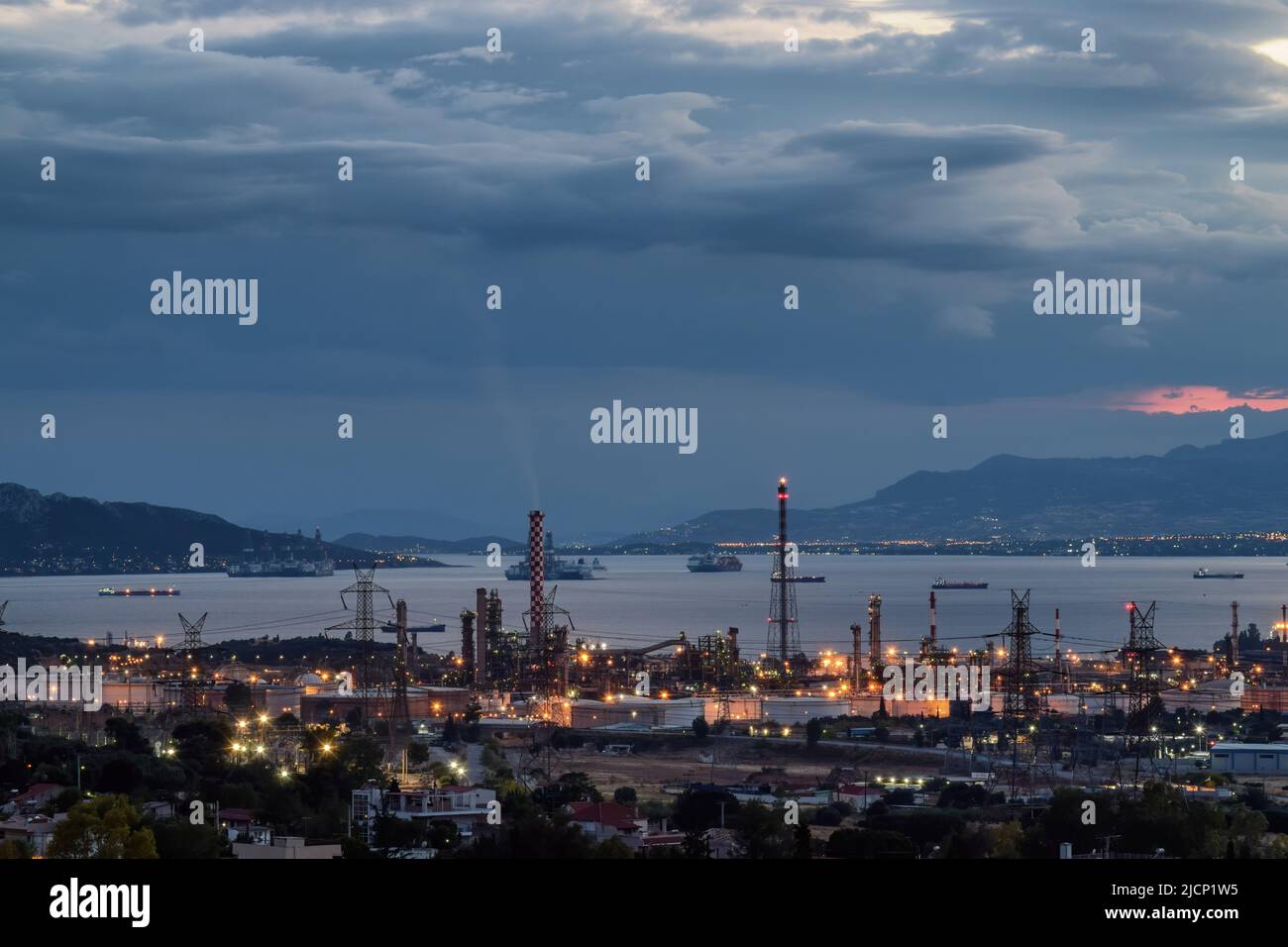 Greece oil refineries hi-res stock photography and images - Alamy