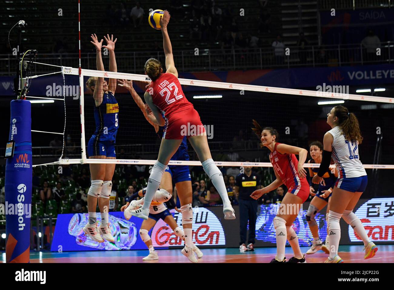 DF - Brasilia - 06/14/2022 - NATIONS WOMEN'S VOLLEYBALL LEAGUE SERBIA X ...