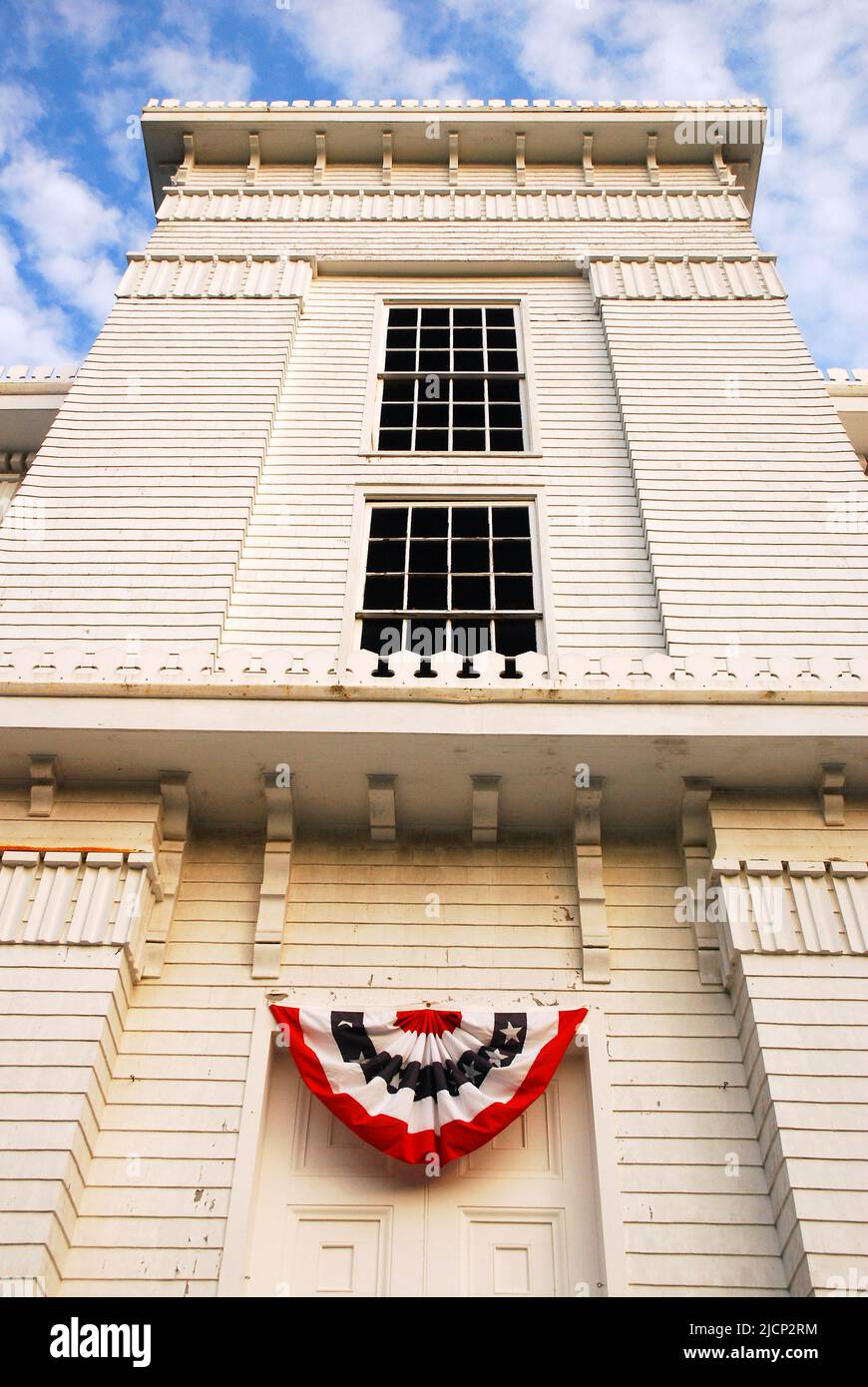 Old Whalers Church, Sag Harbor, NY Stock Photo