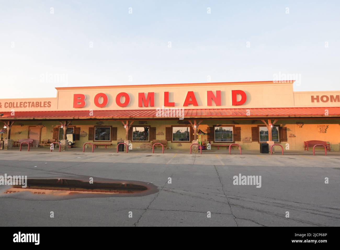 Boomland fireworks store, gas station and gift shop in Charleston