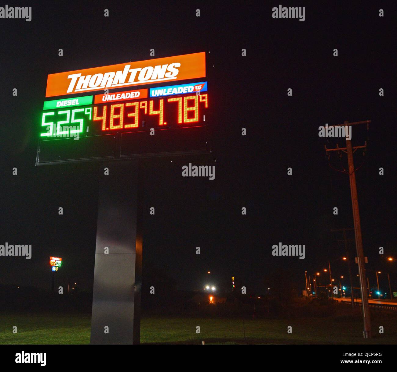 Thorntons truck stop hires stock photography and images Alamy