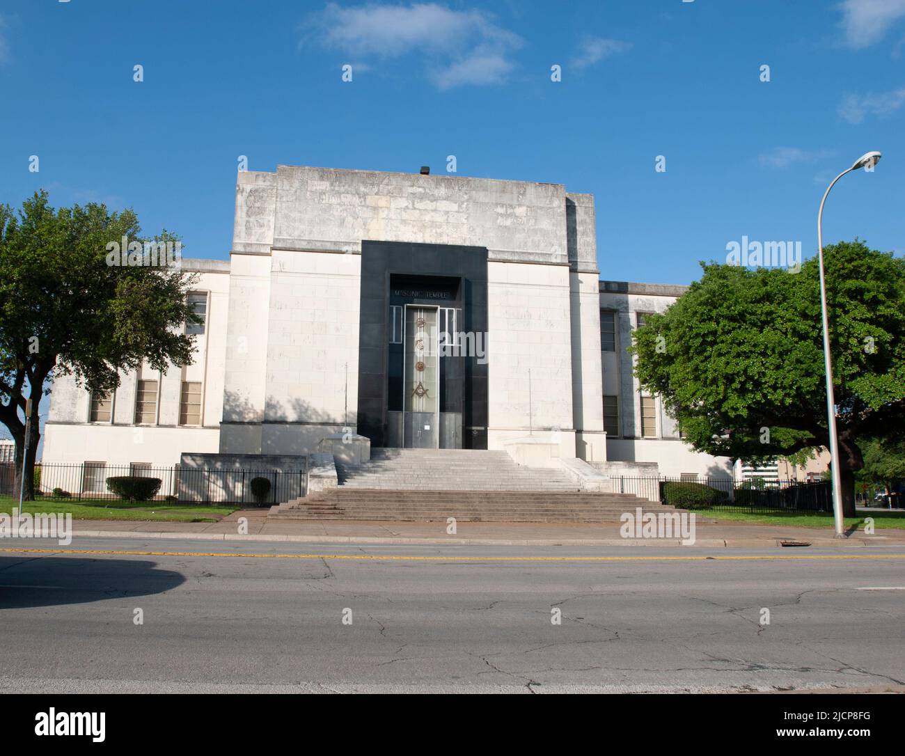 Masonic Temple building in downtown Dallas, Texas Stock Photo