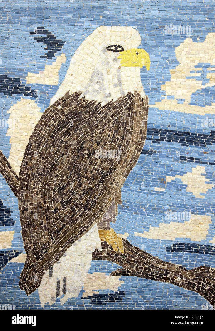Bald Eagle - mosaic art Stock Photo