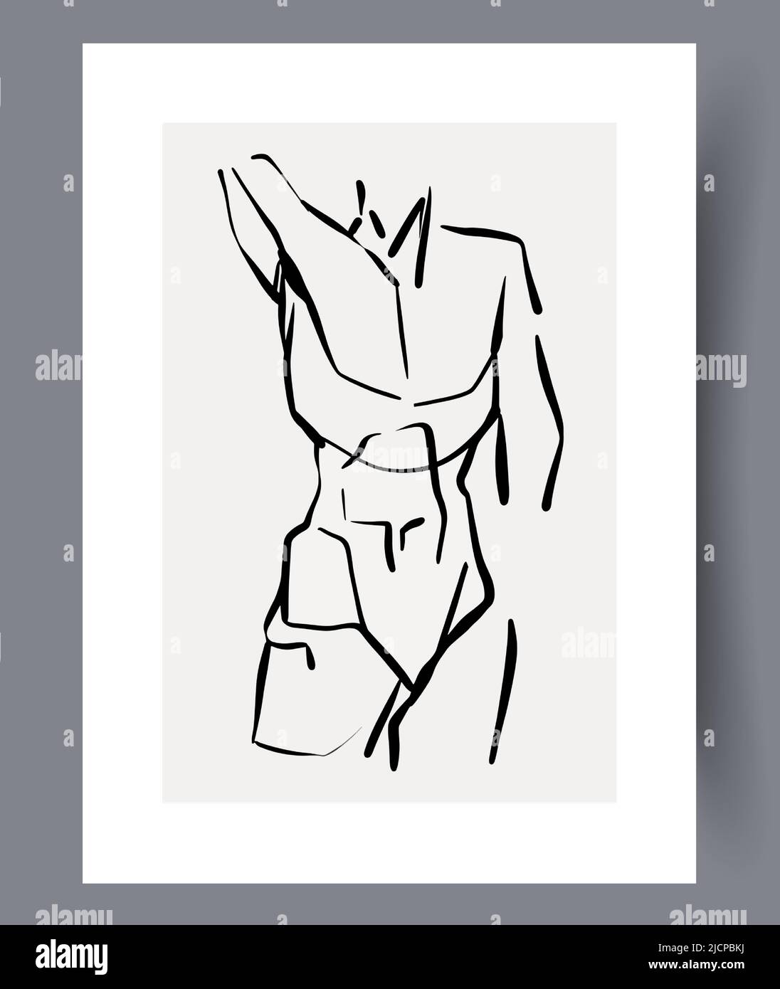 Printable modern minimalistic artworks Stock Vector
