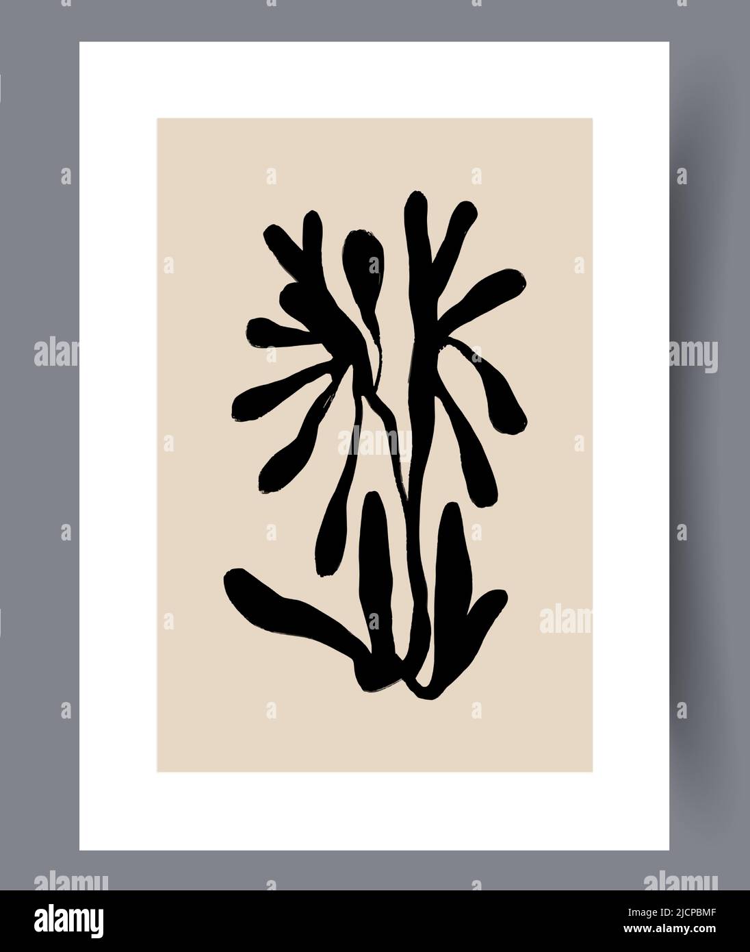 Minimalistic printable art wall posters  Stock Vector