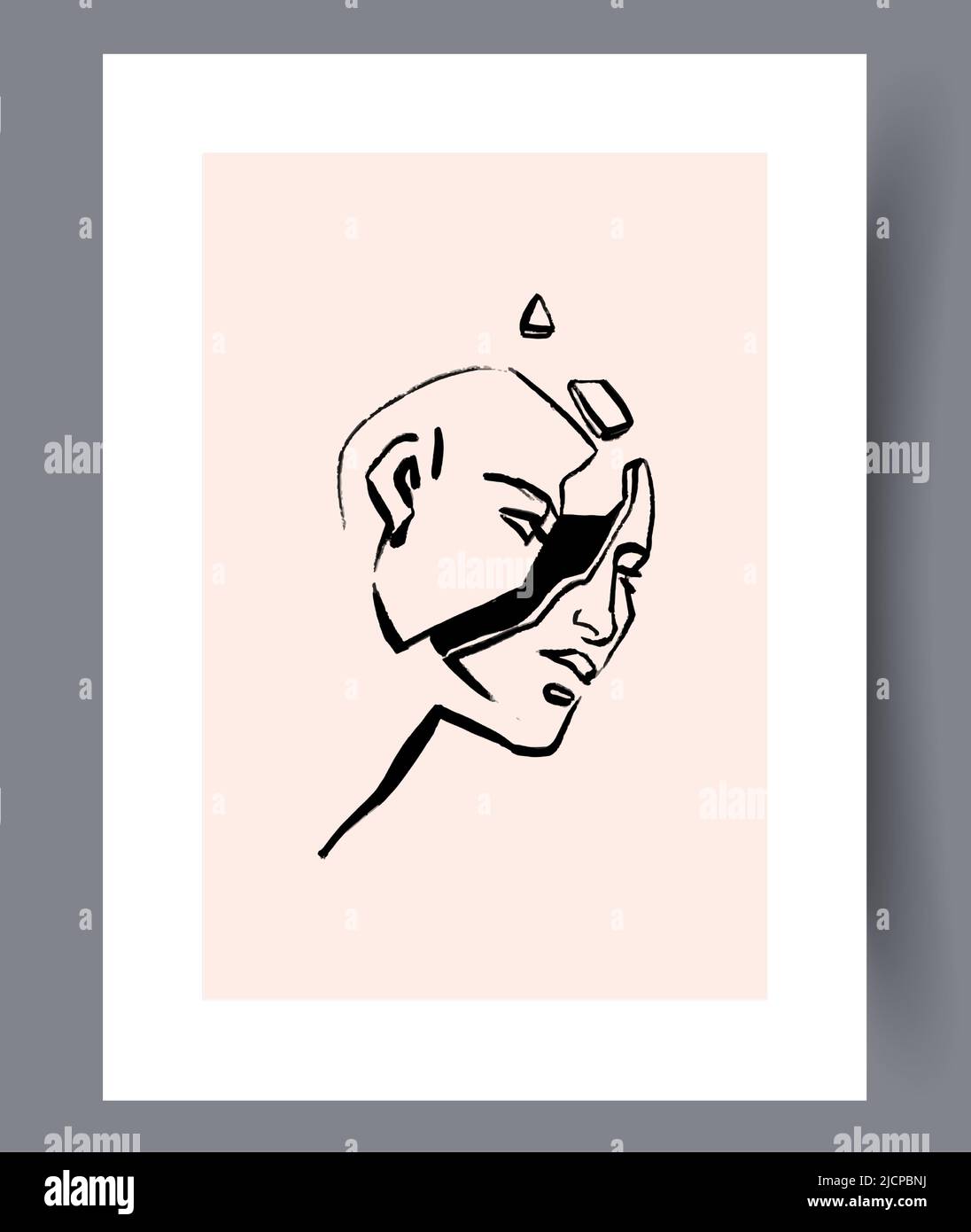 Scandinavian wall art poster Stock Vector Image & Art Alamy