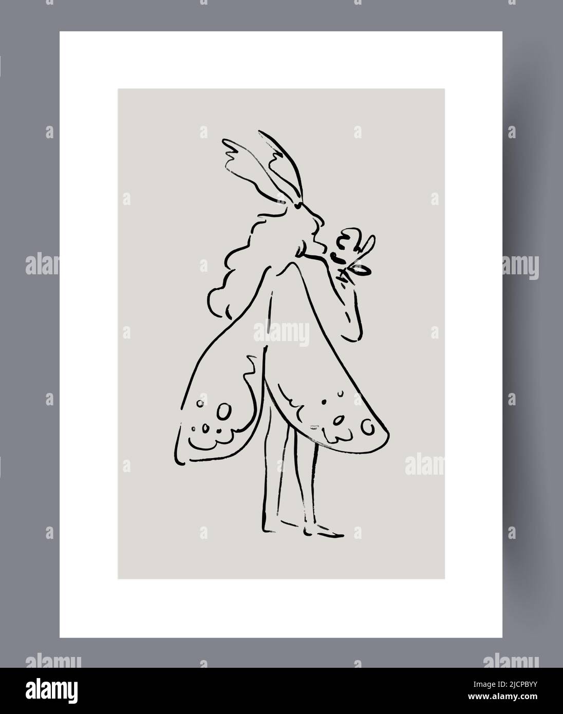 Art wall printable posters Stock Vector