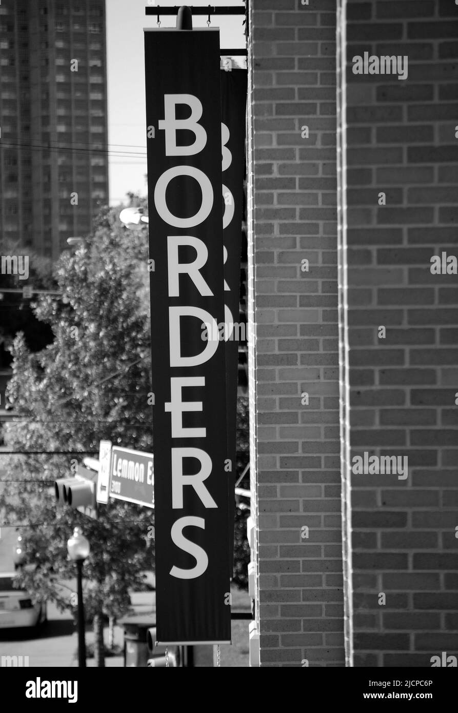 Borders Book store in the Uptown area of Dallas Texas ca. 2009 Stock Photo
