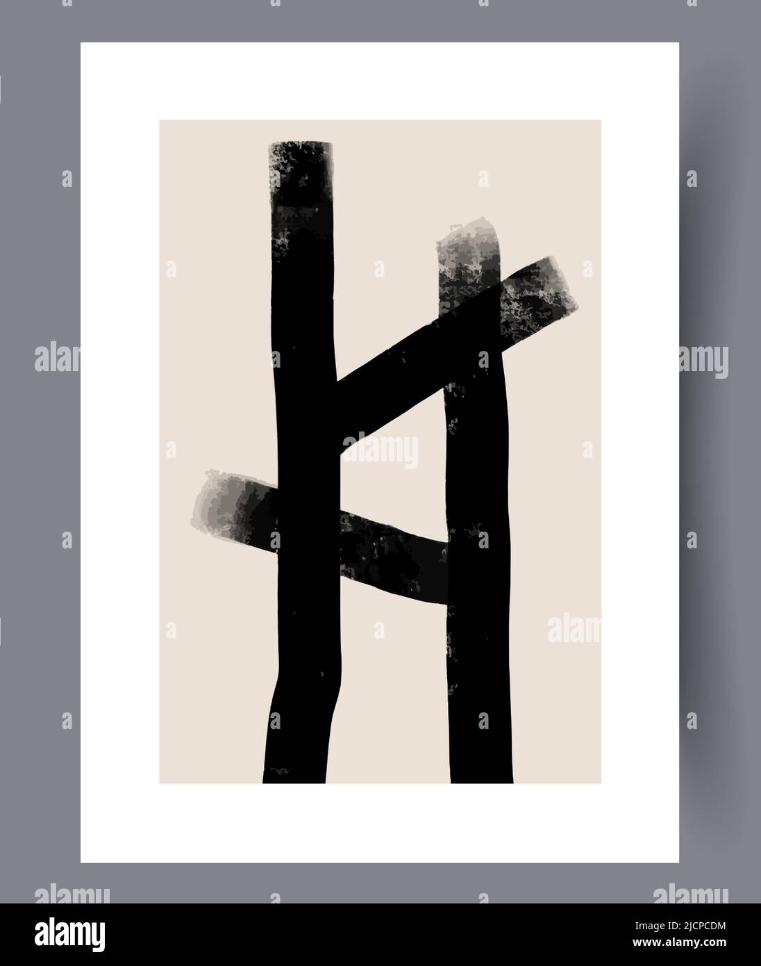 Printable modern minimalistic artworks Stock Vector