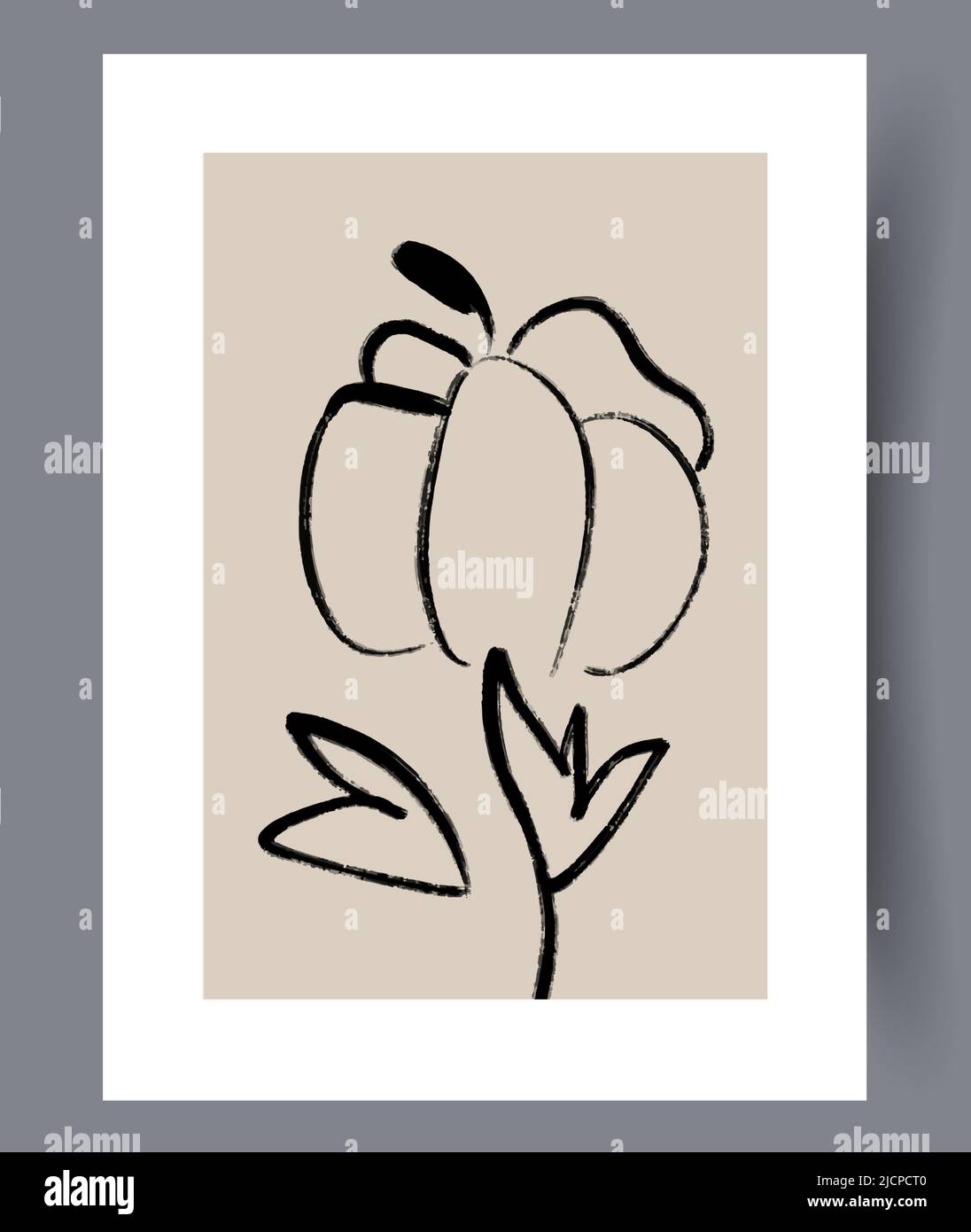 Minimalistic printable art wall posters  Stock Vector