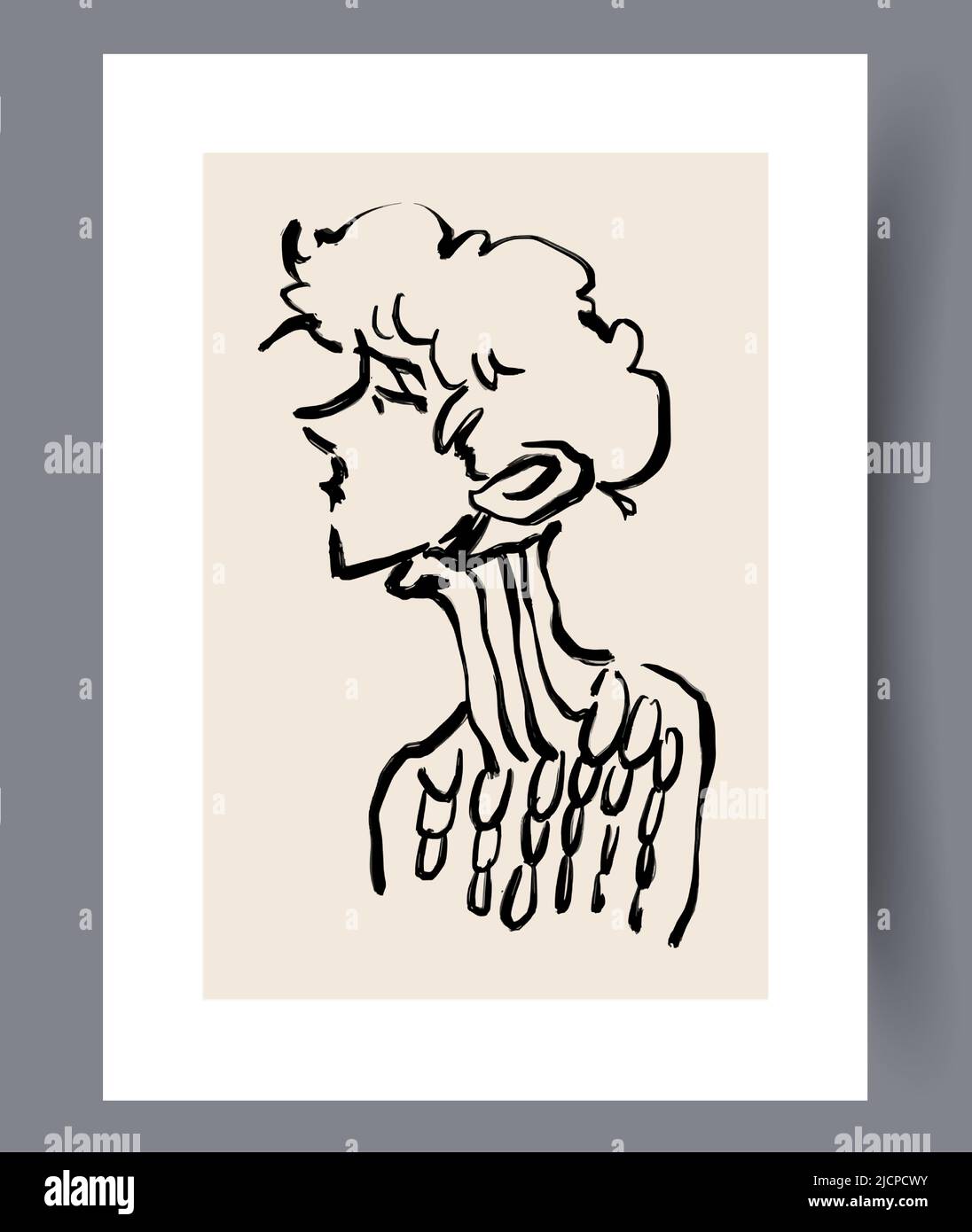Minimalistic printable art wall posters  Stock Vector
