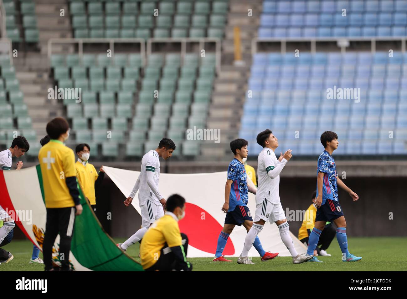 Yuatec Studium Sendai Miyagi Japan 12th June 22 Mark Isozaki Jpn June 12 22 Football Soccer U 16 International Dream Cup 22 Japan Match Between Japan 2 0 Mexico At Yuatec Studium