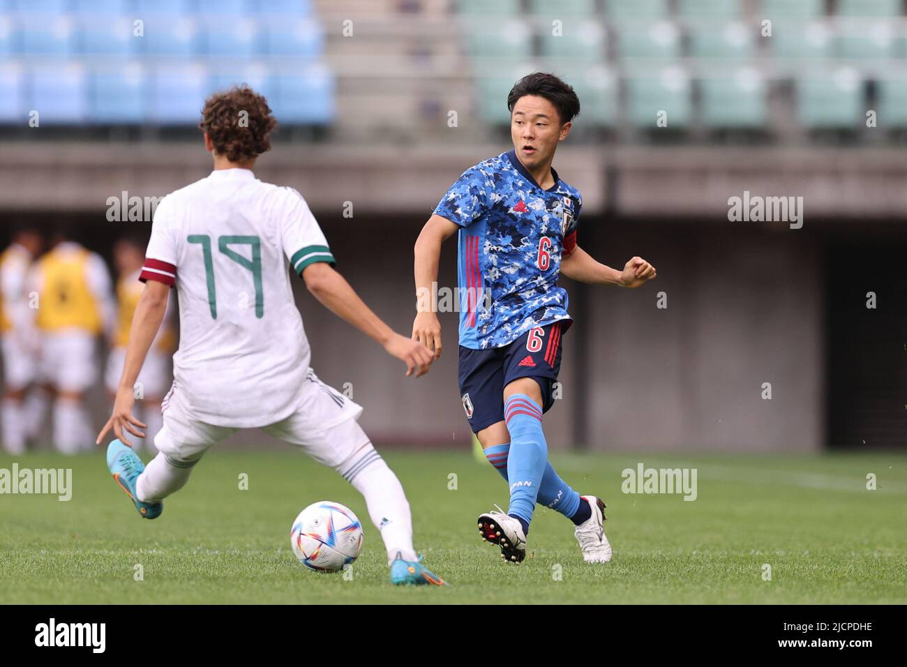 Yuatec Studium Sendai Miyagi Japan 12th June 22 Keita Kosugi Jpn June 12 22 Football Soccer U 16 International Dream Cup 22 Japan Match Between Japan 2 0 Mexico At Yuatec Studium