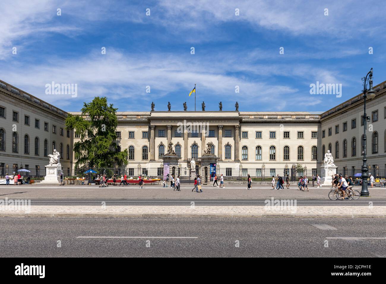 Humboldt university at the boulevard Unter den Linden in Berlin, Germany. Stock Photo