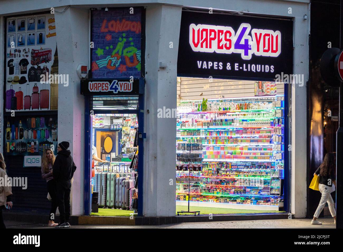 American Candy Shops have grown in numbers drastically on Oxford Street, who are now facing probs by the Westminster Council over alleged money launde Stock Photo