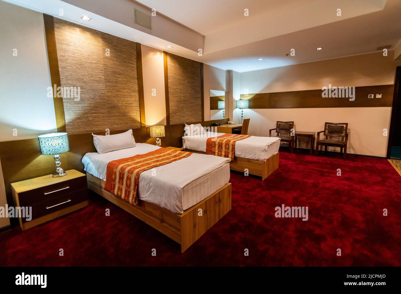 Standard Twin Room in hotel Stock Photo Alamy