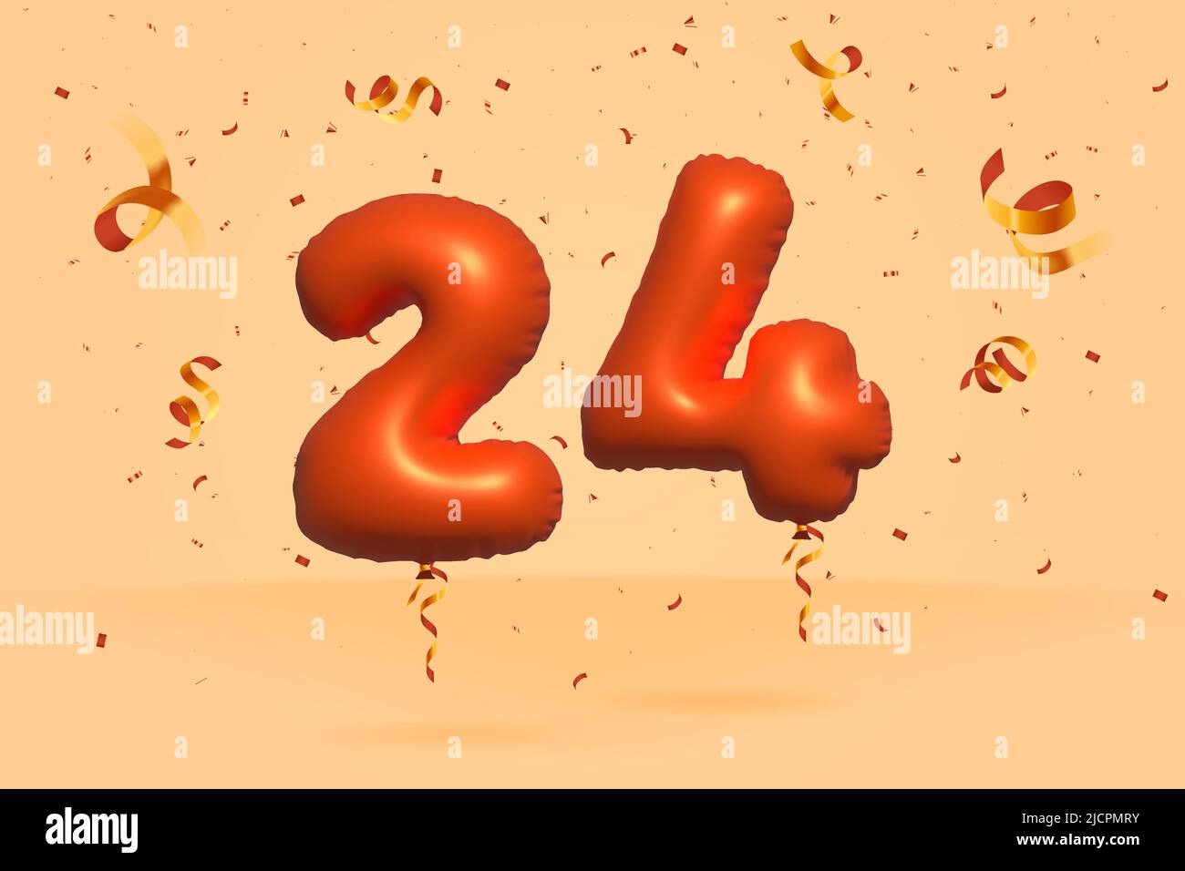 Balloon number 24 Stock Vector Images - Alamy