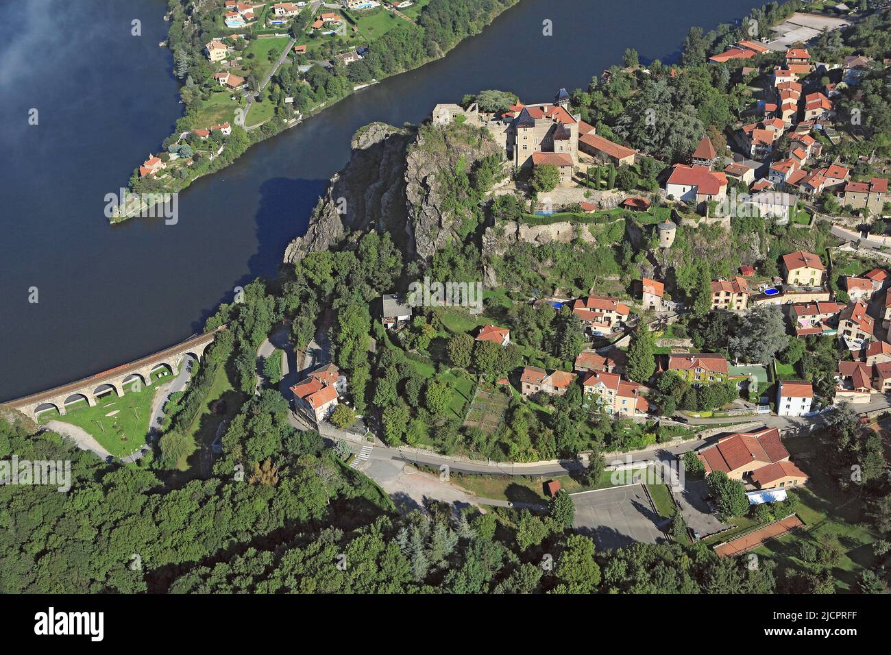 France, Loire, SaintPaulenCornillon, medieval town, the Château de