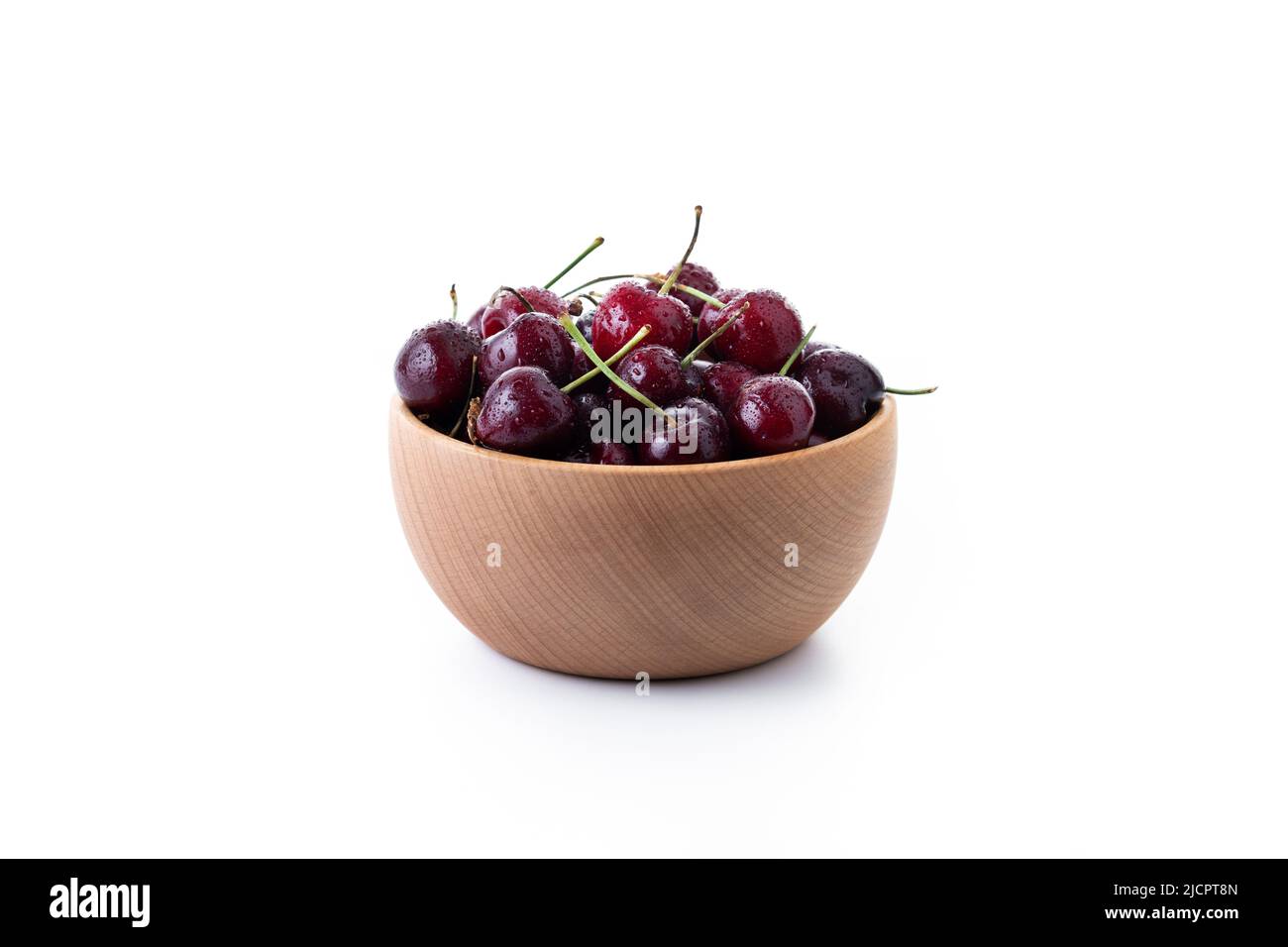 Fresh cherries isolated on white background Stock Photo