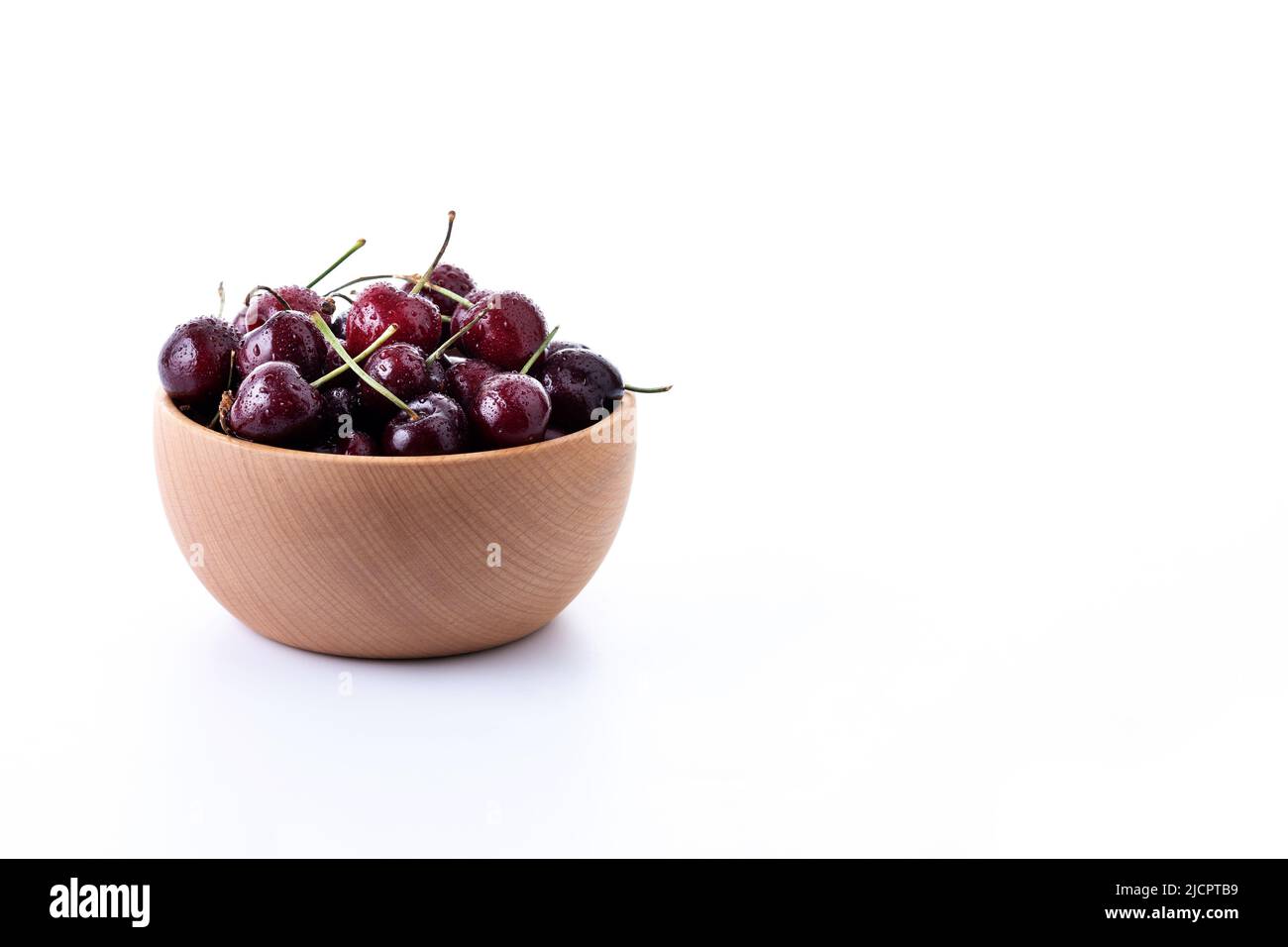 Fresh cherries isolated on white background Stock Photo