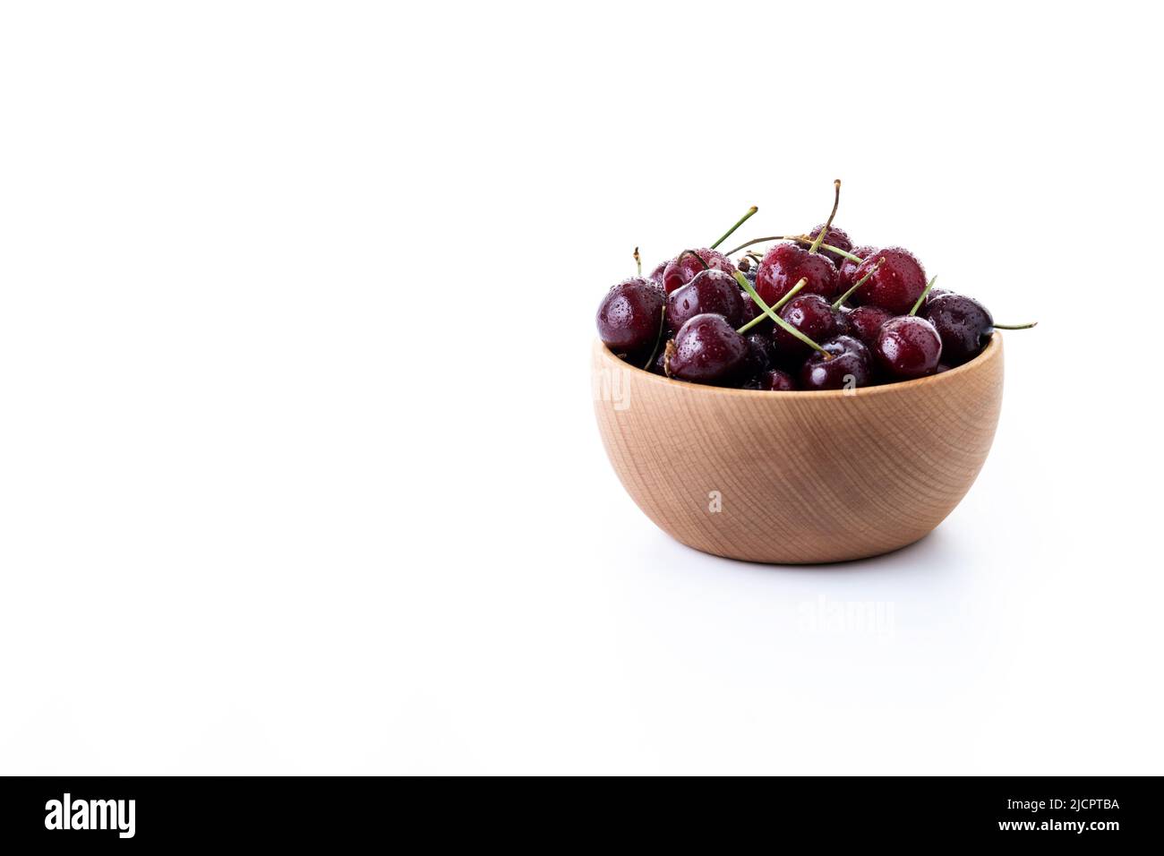 Fresh cherries isolated on white background Stock Photo