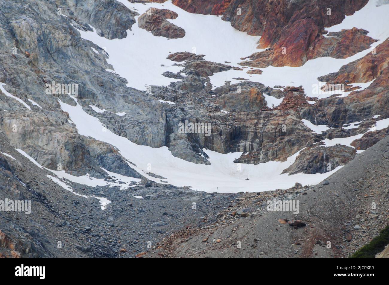 Mountain peaks covered with snow Stock Photo - Alamy