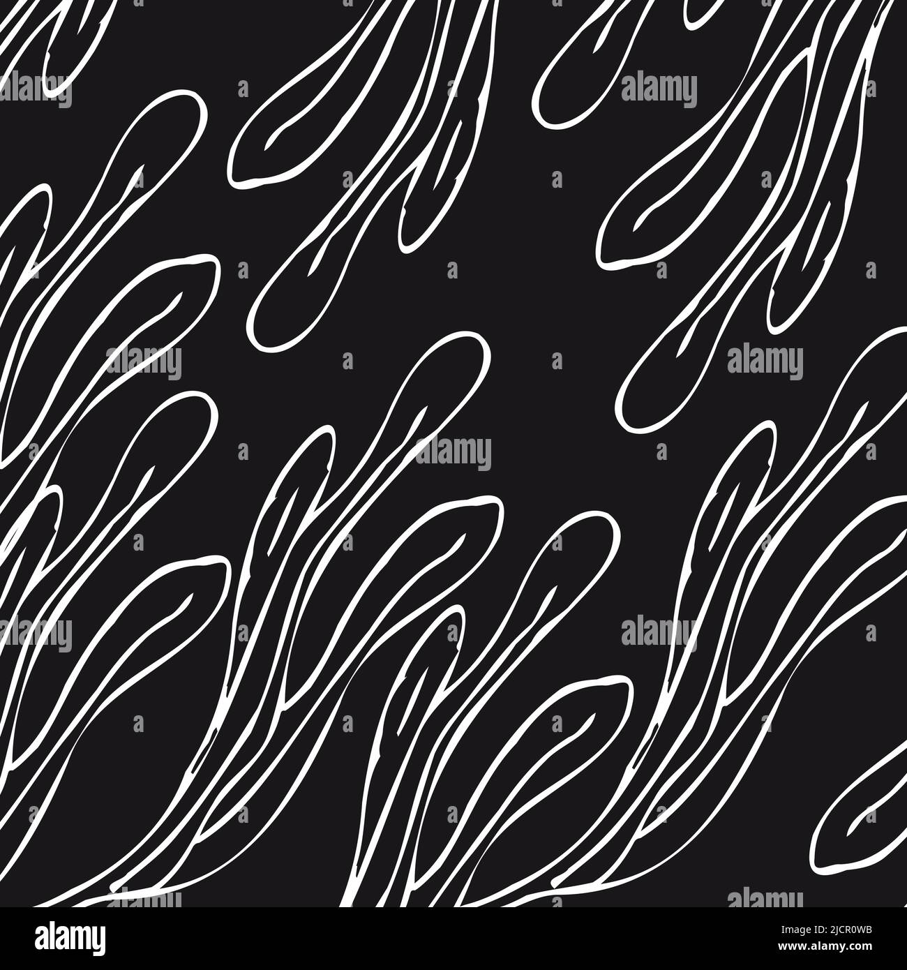 vegetable black and white background, hand-drawn. Vector illustration Stock Vector