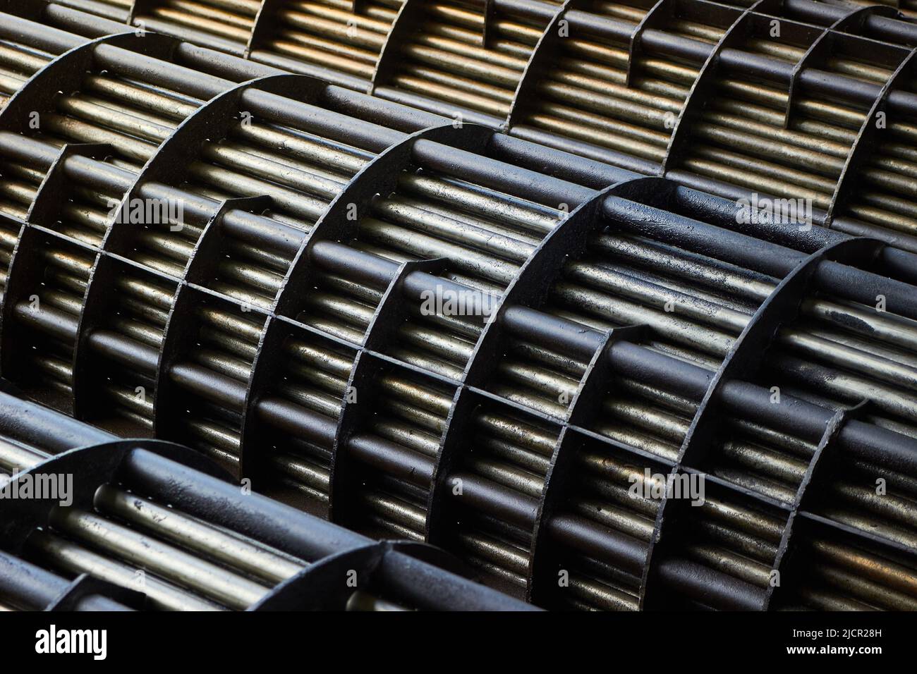 Heat exchangers tube bundle detail of industrial heat exchanger shell
