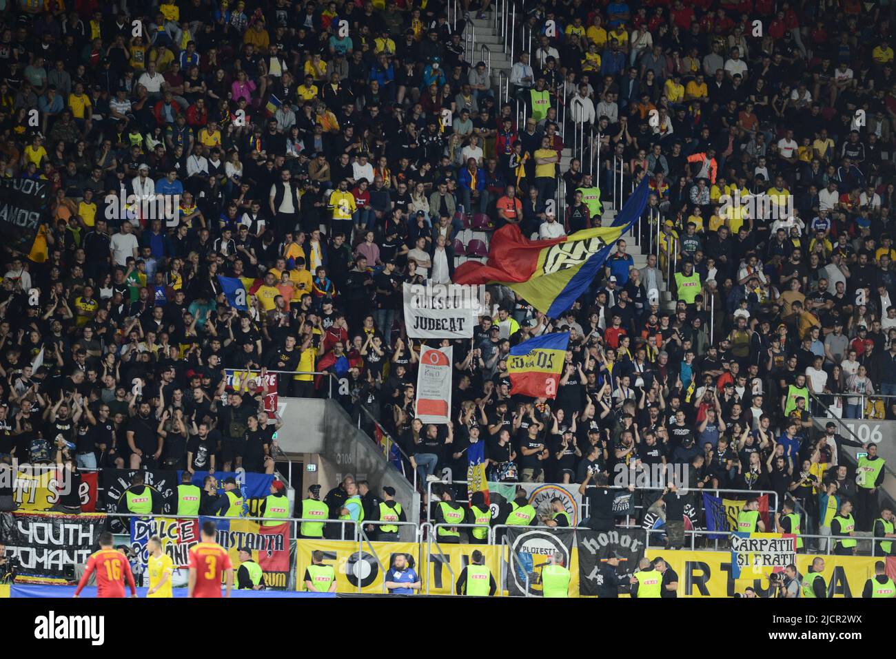 Romanian Spectators during UEFA Nations League game between Romania and